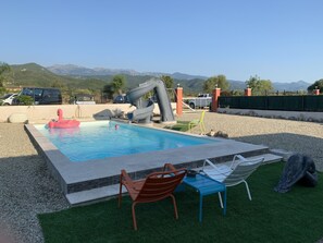 Outdoor pool - 2 bedrooms in a pullhouse and jacuzzi  (Ventiseri)