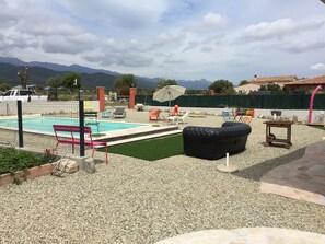 Outdoor pool - 2 bedrooms in a pullhouse and jacuzzi  (Ventiseri)