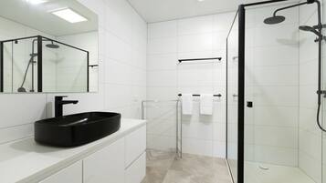 Shower, hair dryer