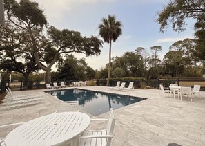 A heated pool