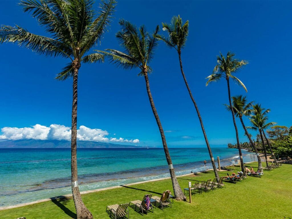 On the beach, beach towels