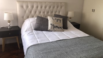 1 bedroom, iron/ironing board, travel crib, WiFi