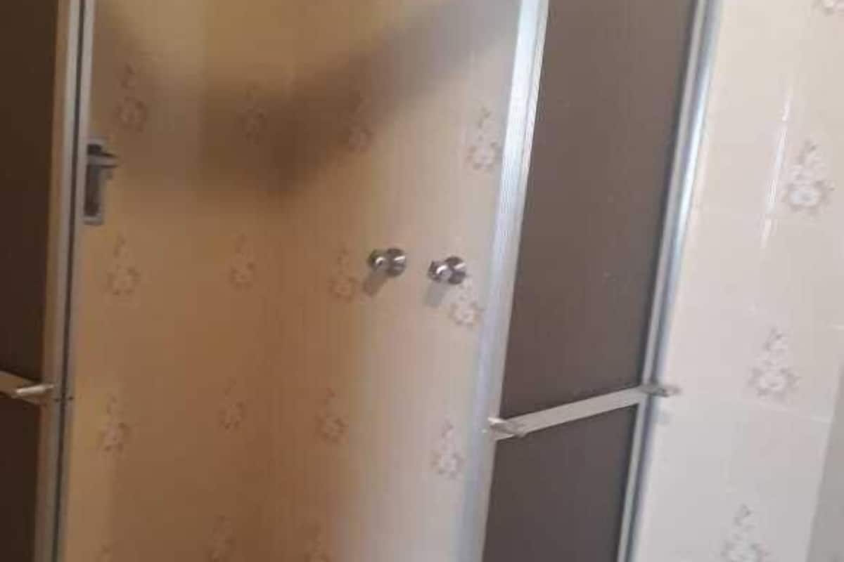 shower, towels, soap, toilet paper