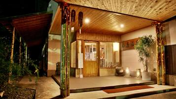 Front of property – evening/night