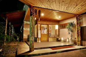 Front of property – evening/night