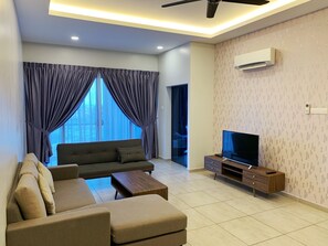 Apartment, 3 Bedrooms (Sea&Cityview A23-05) | Living area - Comfort Home Atlantis (Malacca City)