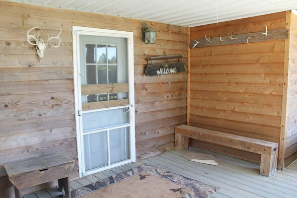 Exterior detail - Relax at Pond View Loft—your cozy barn-top retreat with pond views, fires, and fishing fun. (Thompsonville)