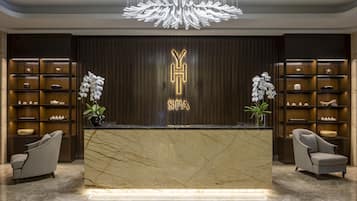 Espace de soins pour les couples, sauna, bain Ă remous, hammam