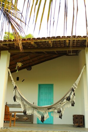 Terrace/patio - Warmth and tranquility in this natural paradise in southern Bahia (Caraíva)