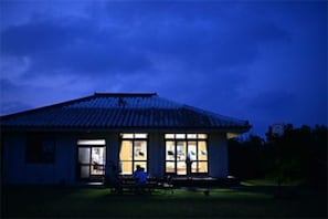 Front of property – evening/night