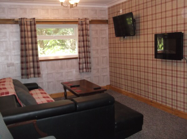 Flat-screen TV - Large B&B suite at Steading Highland Glen Lodge (Inverness)