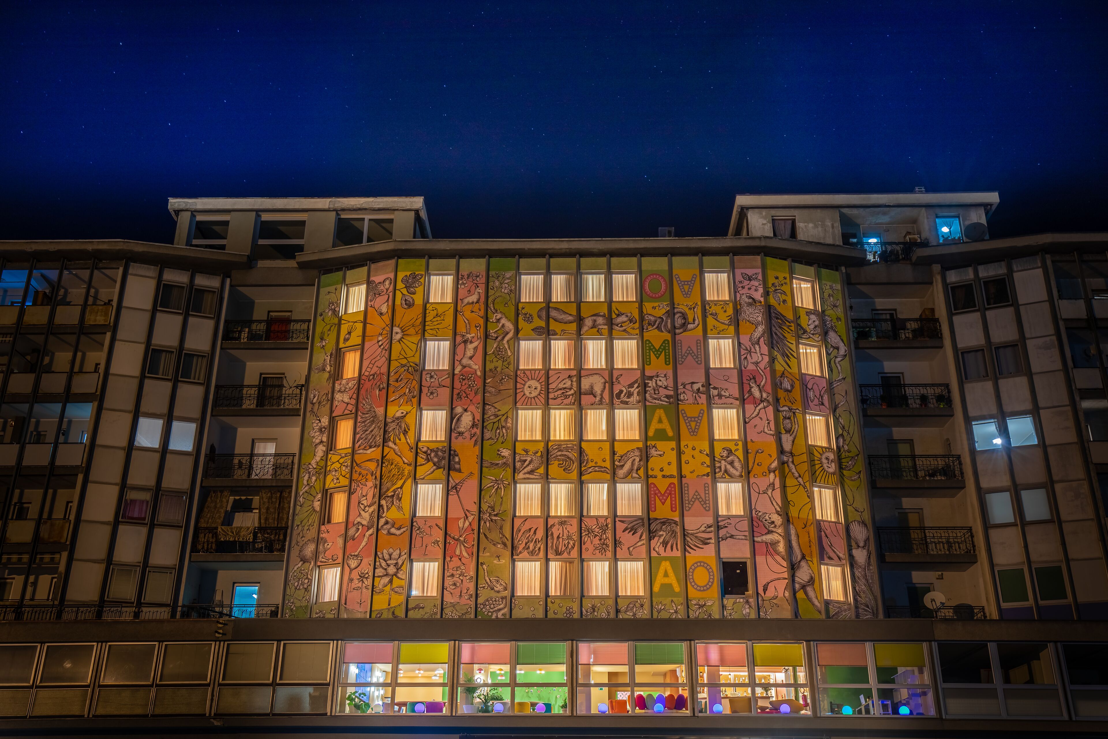 front of property – evening/night