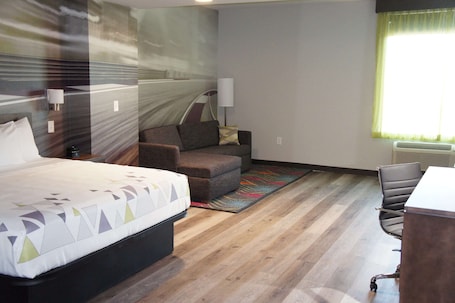 Business Room, 1 King Bed, Non Smoking | Desk, laptop workspace, iron/ironing board, free cribs/infant beds