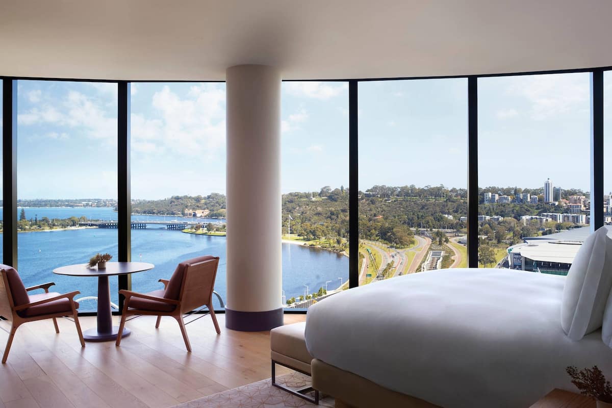 studio, 1 king bed, river view | view from room