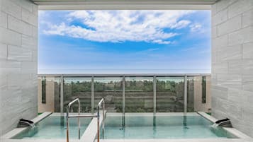 Special Room (With open-air bath)(With Sauna)(Non-smoking) | Bathroom | Free toiletries, hair dryer, slippers, electronic bidet