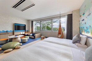 Kids Room(Non-smoking) | Premium bedding, in-room safe, desk, free WiFi - Kamenoi Hotel Kamogawa (Kamogawa)