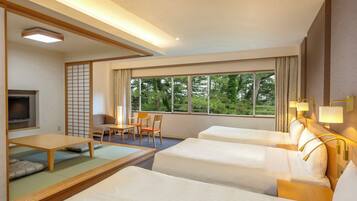 Comfort Room (Japanese-Western style Room, 3 Beds) Non Smoking | Premium bedding, in-room safe, desk, free WiFi
