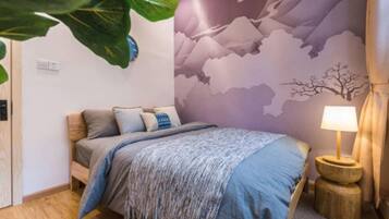 Design-Apartment, 3 Schlafzimmer | 3 Schlafzimmer, Schreibtisch, Verdunkelungsvorhänge, kostenloses WLAN