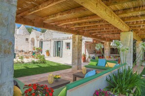 Apartment, 3 Bedrooms | Terrace/patio - TD Trulli della Magnolia Trulli w/ Amazing Garden (Monopoli)