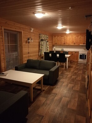 Cottage, 2 Bedrooms | Living area | TV - Lapphaugen turiststasjon (Lavangen)