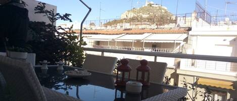 Appartement, 1 slaapkamer, uitzicht op stad | Uitzicht vanaf balkon