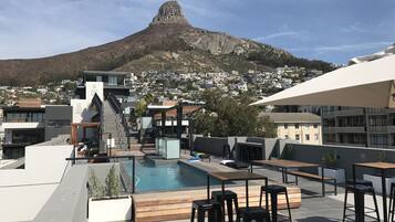 Outdoor pool, a rooftop pool
