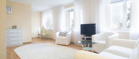 公寓 (Pobediteley prospect 3) | 起居區 | 平面電視