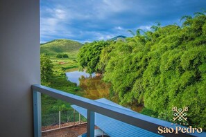 Blick vom Balkon
