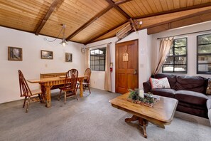 House, Multiple Beds, Balcony (1091) | Living area | Fireplace - Brown Bears Cabin #1091 (Big Bear Lake)