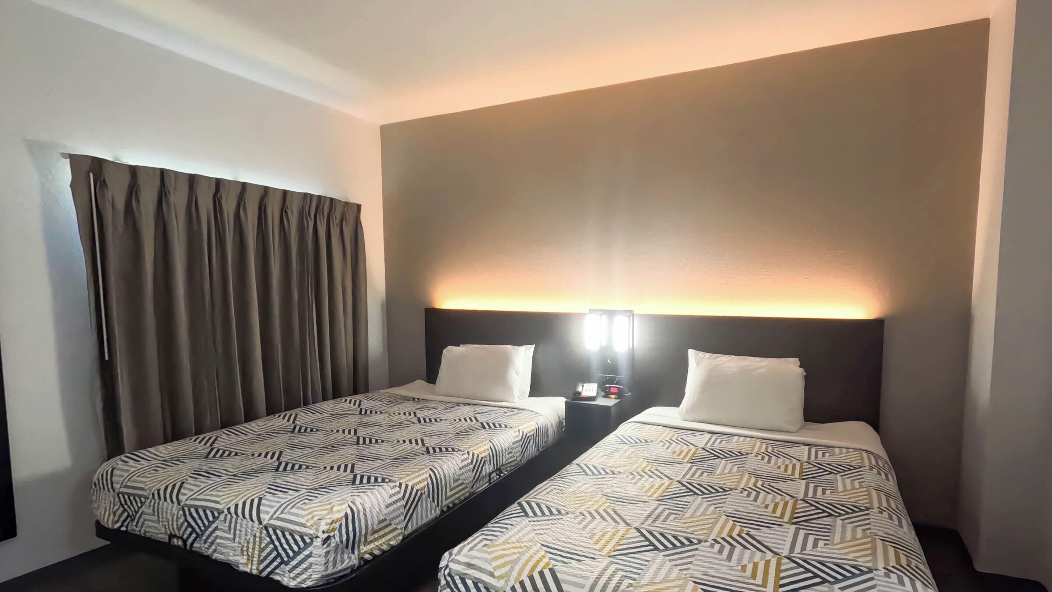 Desk, blackout drapes, free WiFi, bed sheets