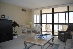 Condo, 3 Bedrooms | Living room - Brigadune #6A Ocean Front (Myrtle Beach)