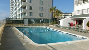 Condo, 3 Bedrooms | Pool | Outdoor pool - Brigadune #14a Ocean Front (Myrtle Beach)