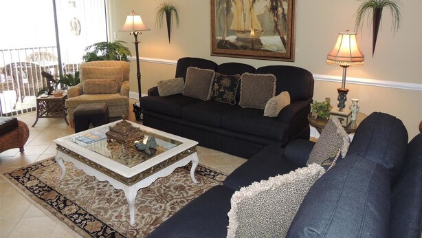 Condo, 3 Bedrooms | Living room - Brigadune #14a Ocean Front (Myrtle Beach)