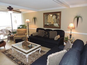 Condo, 3 Bedrooms | Living room - Brigadune #14a Ocean Front (Myrtle Beach)
