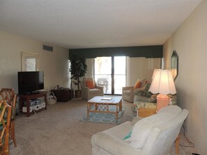 Condo, 2 Bedrooms | Living room - Brigadune #2C Ocean Front (Myrtle Beach)