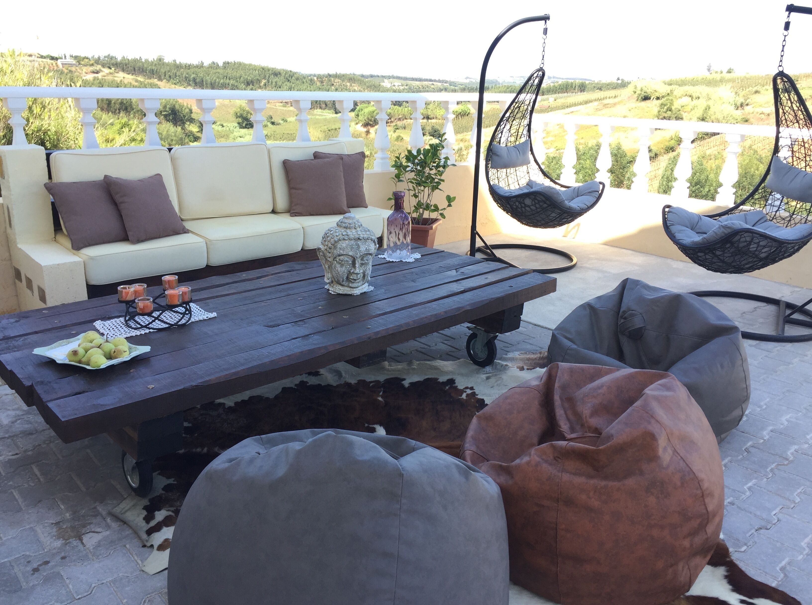 屋外ダイニングエリア