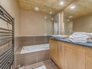 Hair dryer, towels