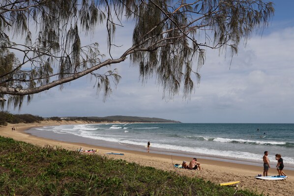 Beach nearby, white sand