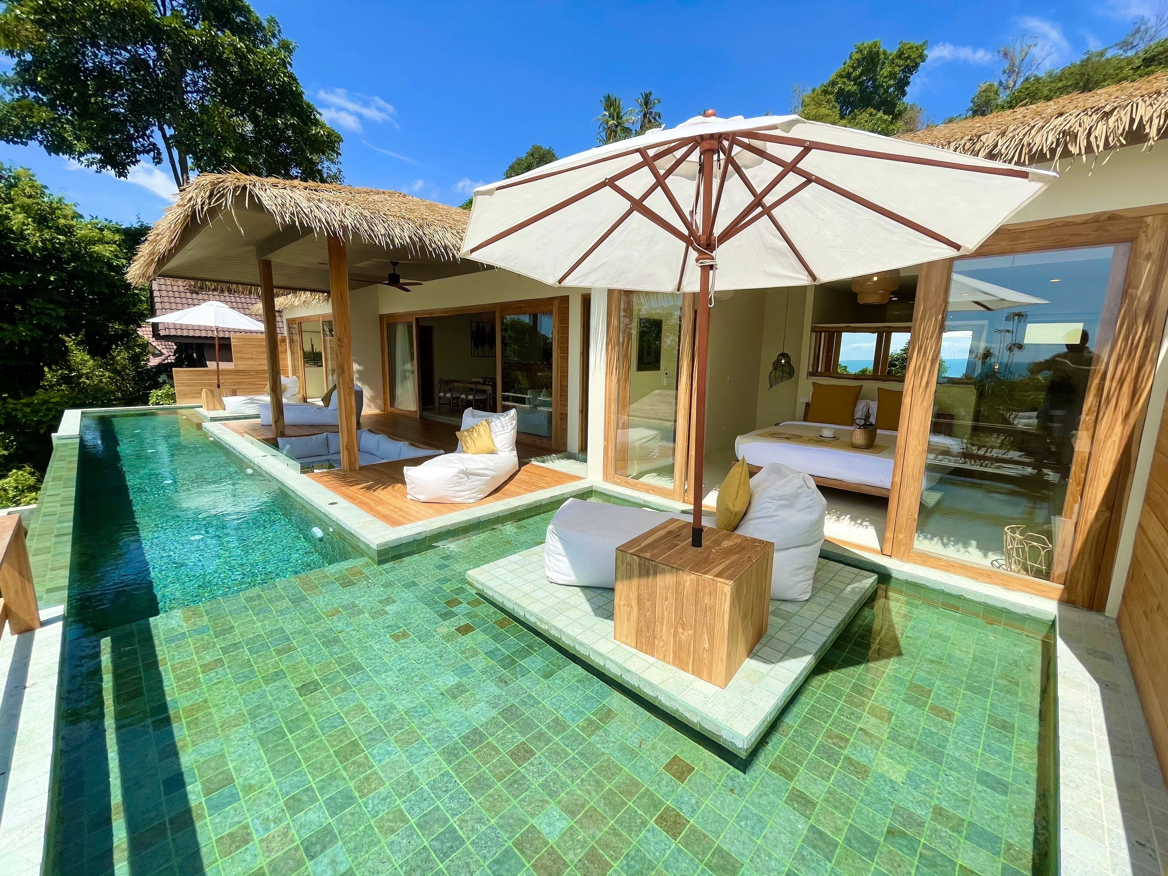 Luxury Villa, 2 Bedrooms, Private Pool, Sea View | Terrace/patio