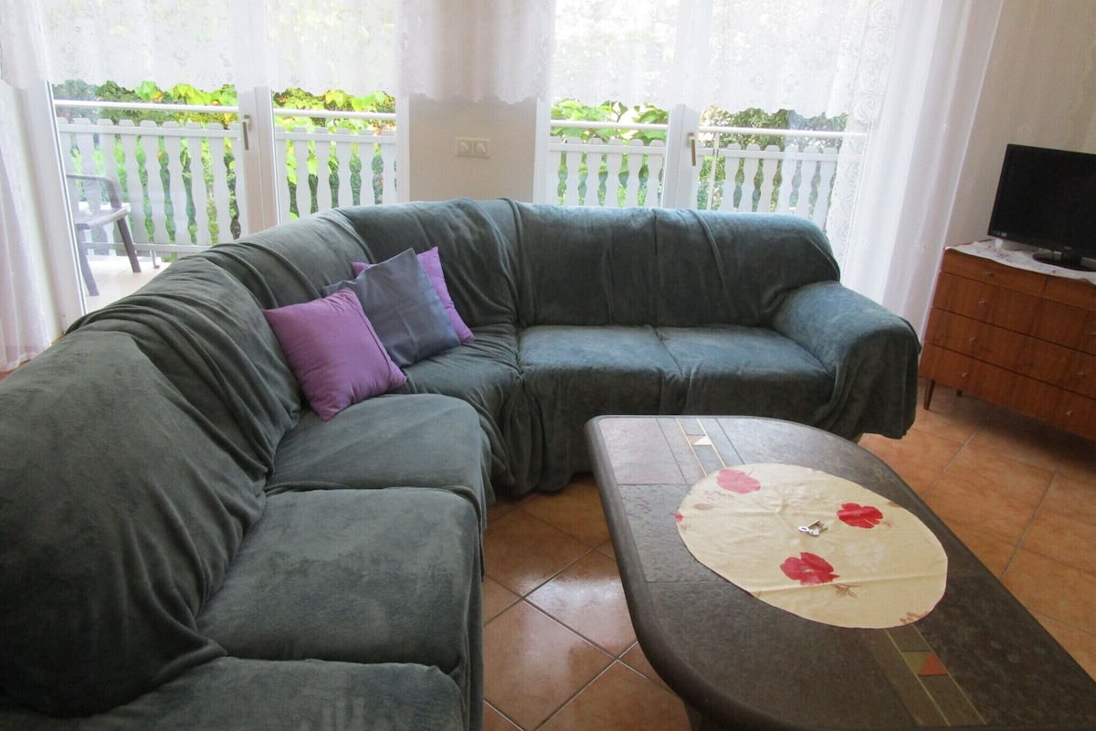 Superior Suite, 2 Bedrooms, Balcony, Garden View | Living room | LCD TV
