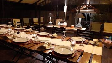 Breakfast and dinner served, garden views