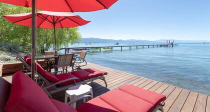 Vintage "Old Tahoe" cabin on Private Beach
