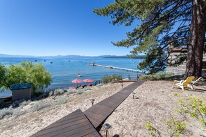 Property grounds - Vintage "Old Tahoe" cabin on Private Beach (Tahoe Vista)