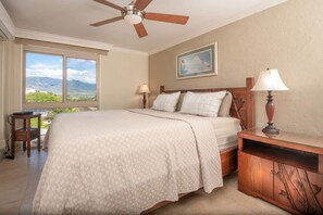 1 chambre, bureau, fer et planche à repasser, lit parapluie