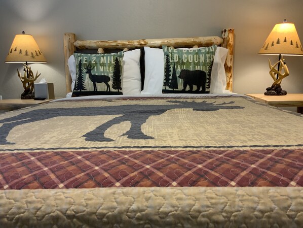 2 bedrooms, in-room safe, iron/ironing board, travel cot