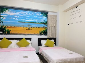 Free WiFi, bed sheets