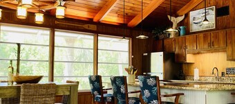 Romantic beach home with golf cart Remodeled Coastal charm