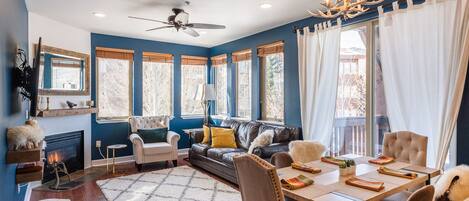 Tv, eldstad och streamingtjänster