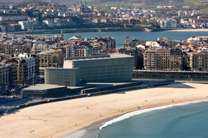 Vlak bij het strand