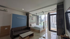 Familienapartment | Blick auf die Stadt